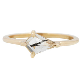 Small Tourmalated Quartz Kite Ring